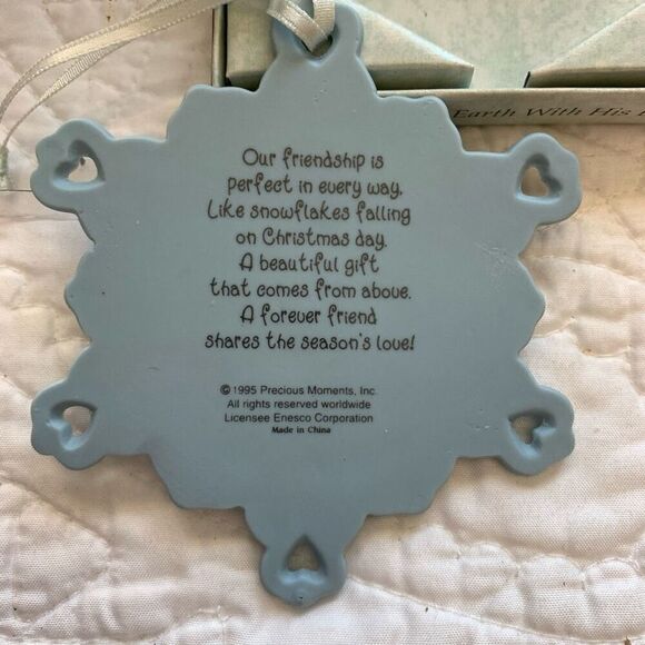 Precious moments vintage 1995 friendship ornament ￼ - Picture 3 of 4